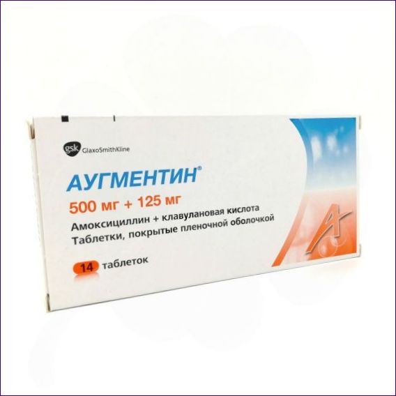 Amoxicillin+klavulansyra (Augmentin, Amoxiclav, Arlette)