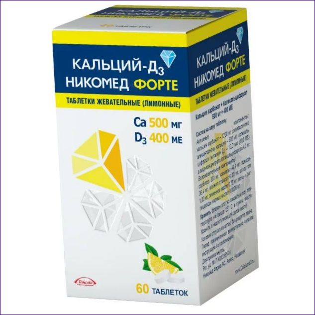 Kalcium D3 Nicomed (Natecal, Natemille)