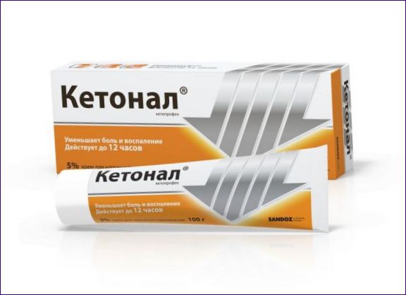 Ketoprofen (Ketonal-kräm, Ketonal-gel, Fastum-gel)