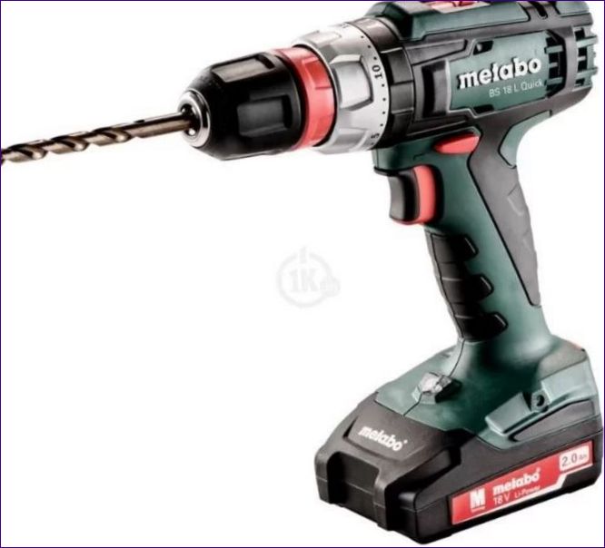 Metabo BS 18 L 2.0Ah x2 Väska