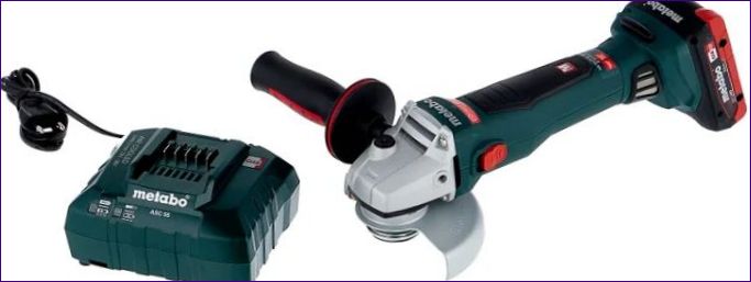 METABO WB 18 LTX BL 125 QUICK 3.5 AH X1 BOX, 18 V, 125 MM