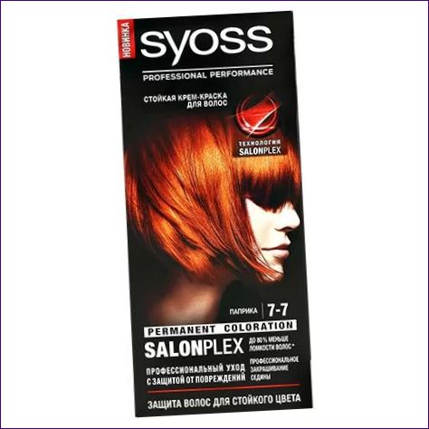 SYOSS COLOR PERMANENT CREAMY HÅRFÄRGNINGSMEDEL 7.7 PAPRIKA