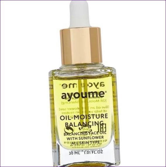 AYOUME OIL-MOISTURE BALANCING FACE OIL BALANCING FACE OIL med solrosextrakt