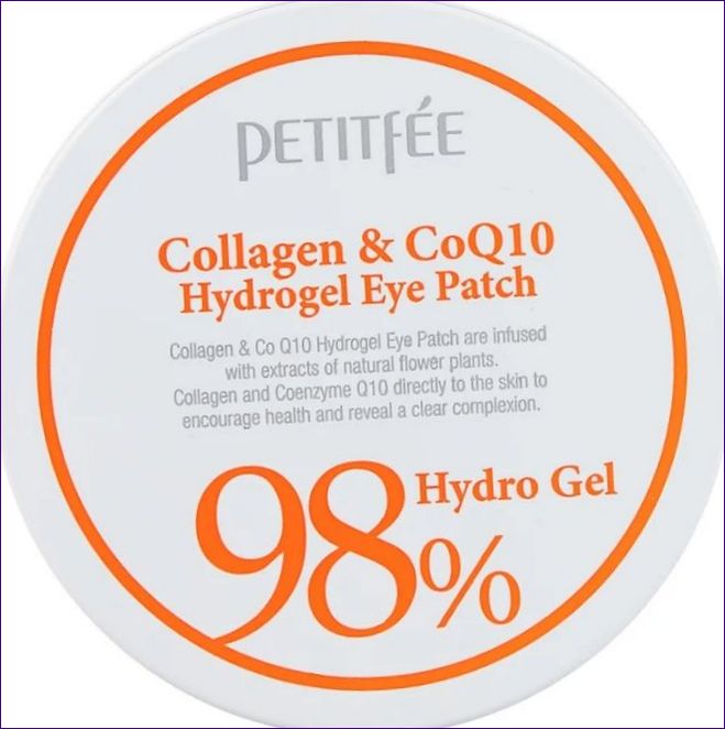 Petitfee Collagen CoQ10 Hydrogel Eye Patch med marint kollagen och koenzym Q10