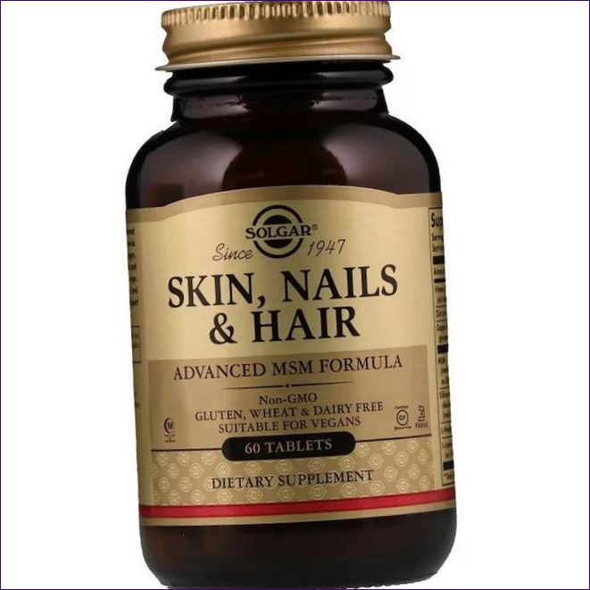 Solgar Skin, Nails & Hair Care Advanced Formulation med MSM