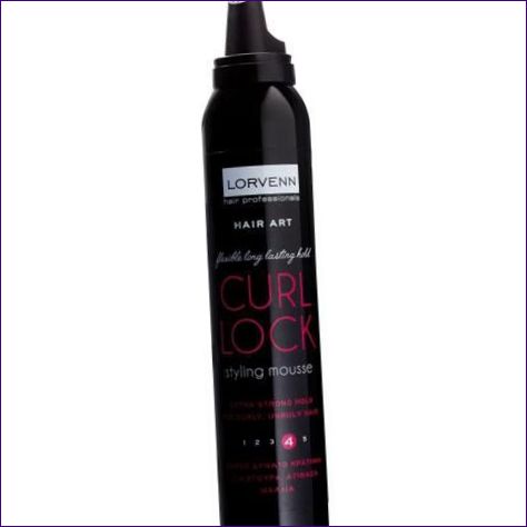 LORVENN HAIR ART MOUSSE CURL LOCK FOAM, STYLINGPRODUKT FÖR OSTYRIGT, LOCKIGT HÅR, MYCKET STARK STADGA2.JPEG