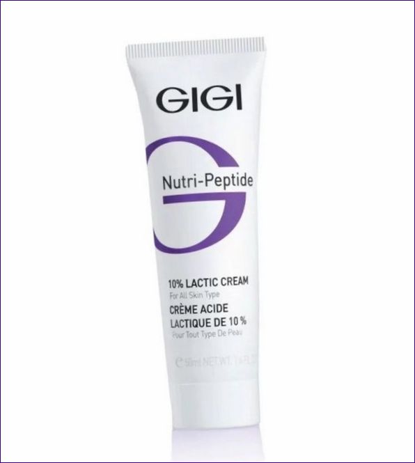 GIGI NUTRI-PEPTIDE 10% LACTIC CREAM Egenskap fuktgivande med mjölksyra.webp