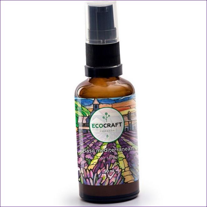 EcoCraft Serum för försvagat och kluvet hår Basil Mediterranean