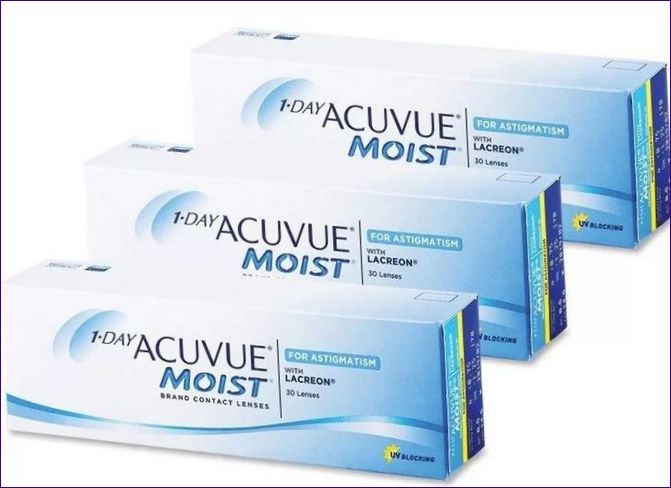 1-dagars Acuvue Moist för astigmatism Johnson Johnson