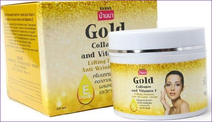 Banna Gold-kräm med kollagen och E-vitamin