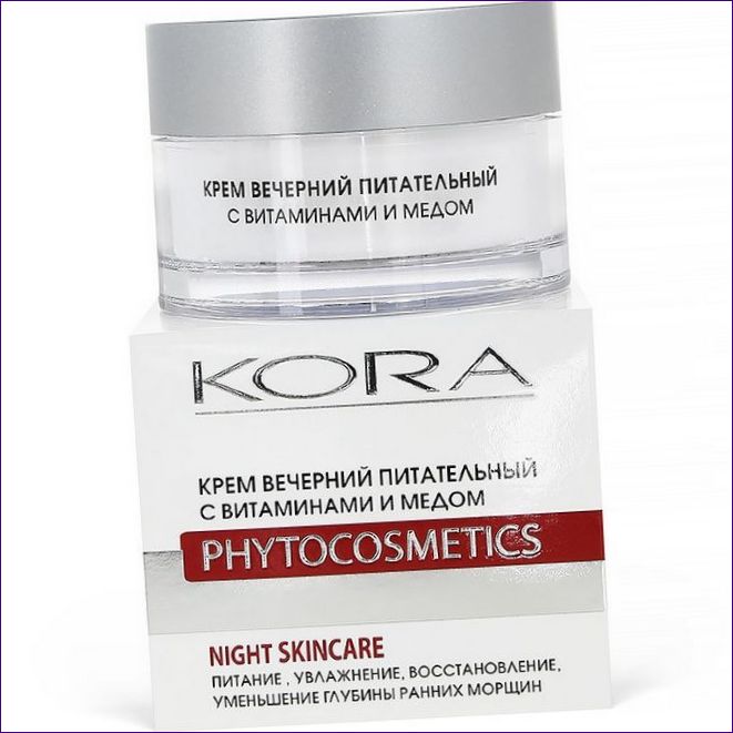 Kora Phytocosmetics Evening Nourishing Cream med vitaminer och honung för ansiktet