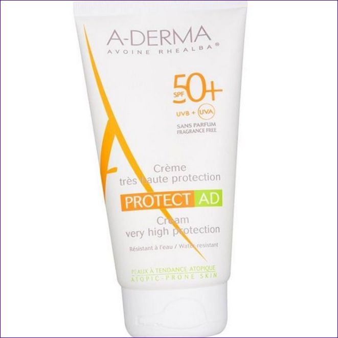 A-Derma Protect AD solskydd för känslig hud SPF 50