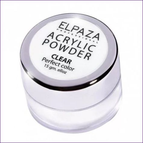 ELPAZA Akryl nagelpudder Transparent