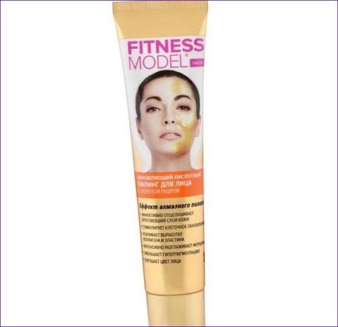 Fitness Model Acid Peel med guldpulver, uppfriskande 45 ml