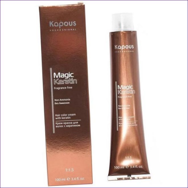 KAPOUS NON AMMONIA MAGIC KERATIN HARM CREAM UTAN AMMONIAK