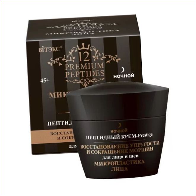 Peptide Face and Neck Repair and Wrinkle Reduction Peptide Cream, nighttime.webp