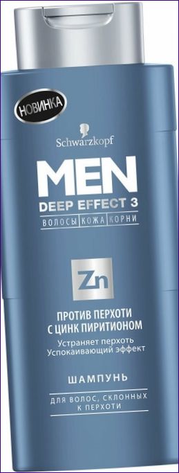 MEN DEEP EFFECT 3 mot mjäll med zinkpyrithion