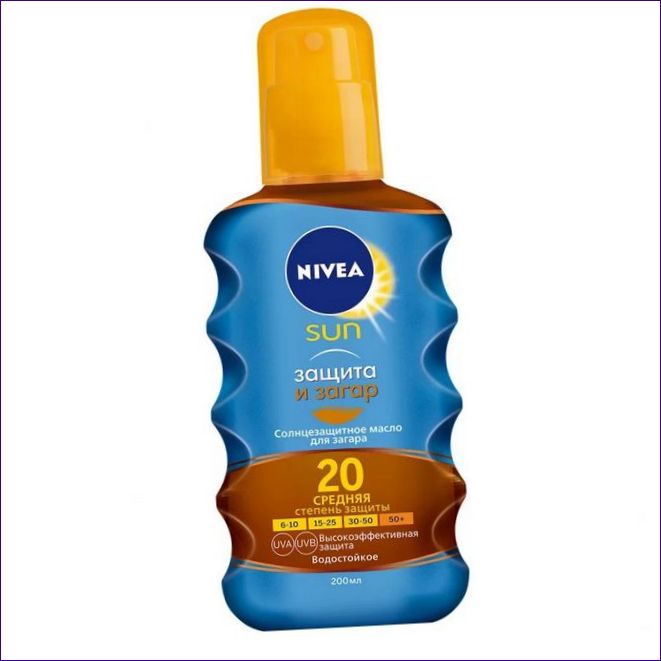 Nivea Sun Sun Spray Solskyddsolja för skydd och solbränna SPF 30