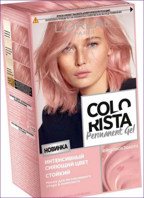 L'Oreal Paris Colorista Permanent Gel permanent hårfärgningsmedel rose gold