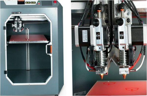 3D-skrivare med 2 extruders