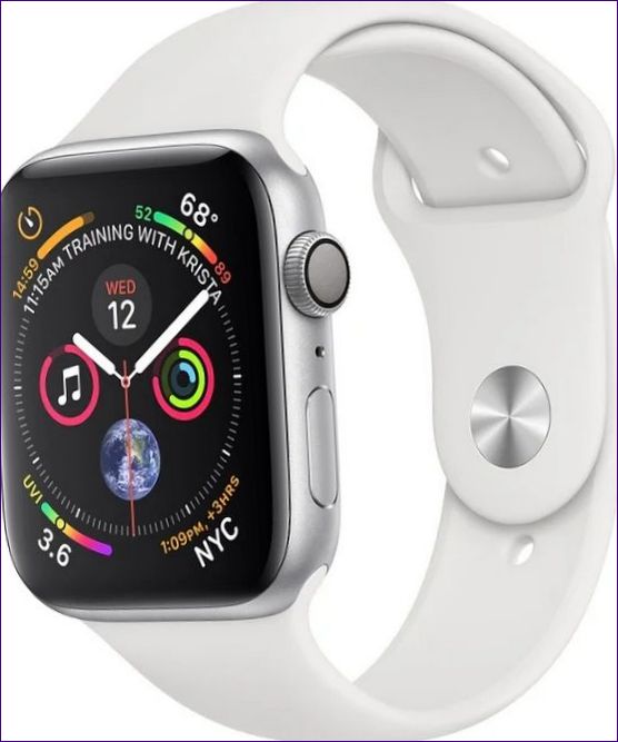 Apple Watch Series 4 GPS 44mm aluminiumfodral med sportband