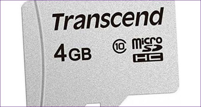 Transcend microSDHC 300S Class 10 4GB (TS4GUSD300S)