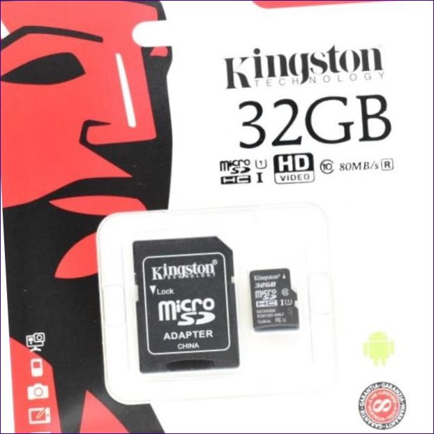 Kingston Canvas Select microSDHC Class 10 UHS-I U1 32GB