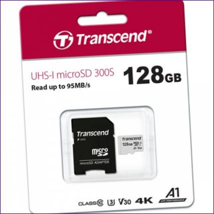 Transcend microSDXC 300S Class 10 UHS-I U3 A1 V30 128GB