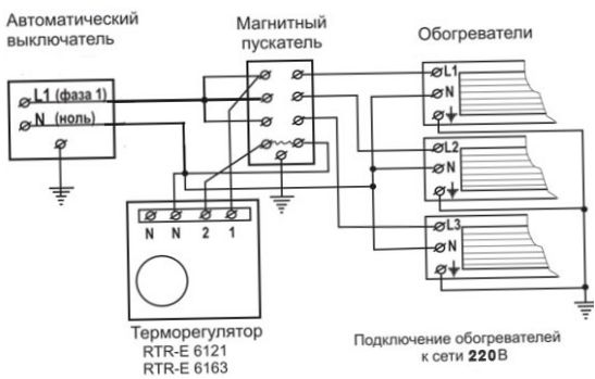 Kopplingsschema via startmotor